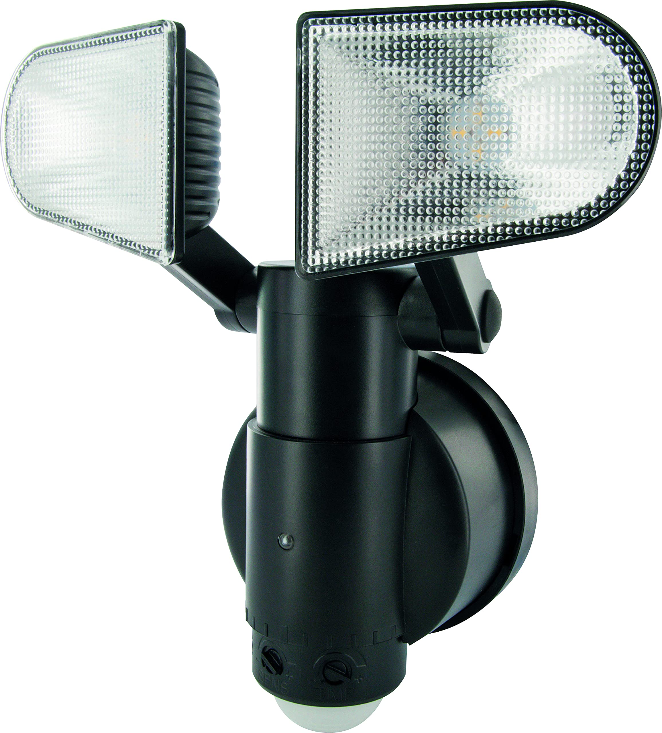 Schwaiger GmbH Schwaiger LED220 011 LED Sensor Safety Motion Light with Two Lamps, Plastic, Black, 17.5x22.5x15.5 cm