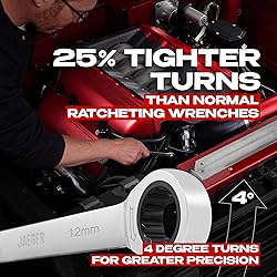 Jaeger 12 mm Ratchet Wrench with 90-Tooth