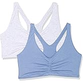 Hanes Womens X-Temp Wireless Bra Pack, Stretch Pullover Bra, Low-Impact Racerback Bra, 2-Pack