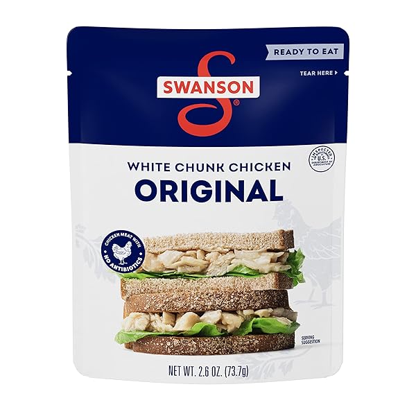 SWANSON ORIGINAL WHITE CHUNK FULLY COOKED CHICKEN, READY...