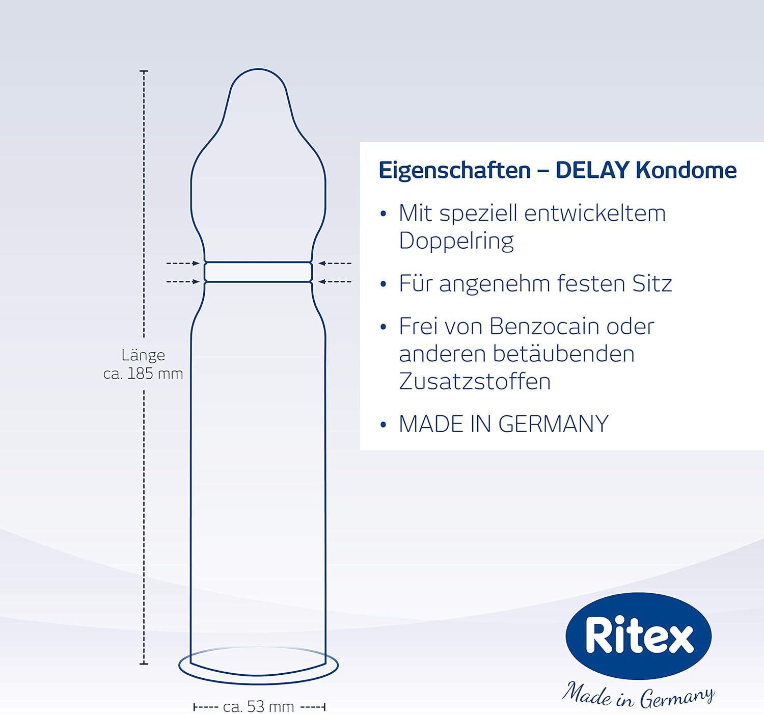 Ritex Delay Kondome Langer Lieben Mit Doppel Ring 24 Stuck Made In Germany Amazon De Drogerie Korperpflege