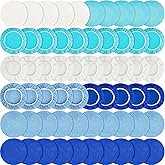 Tallew 60 Pieces Car Buffing Pads Microfiber Car Orbital Buffer Polish Pads 5 to 6 Inches Wax Bonnet Cover Including 30 Microfiber 15 Plush 15 Non Woven for Vehicle Waxing and Cleaning