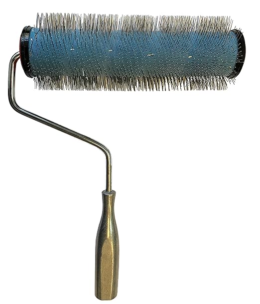 Entlüftungsroller Entlüftungsrolle Metallstachelroller Edelstahl Edelstahlstacheln Entlüftungswalze Igelwalze Stachelwalze St