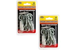 Kole Imports Metal Hook & Anchor Set (2 Pack)