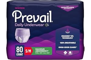 Prevail Proven | Small/Medium Pull-Up | Women's Incontinence Protective Underwear | Maximum Absorbency | 80 Count