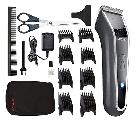 Moser 1901 0460 Battery Powered Lithium Ion Hair Trimmer Pro Led