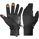 Sukeen Winter Warm Gloves Men Women, Touchscreen Anti-Slip Winter Gloves for Men Cycling Running Hiking Driving Biking
