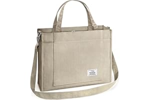 BINSUNS Corduroy Tote Bag for Women - Satchel Bag Large Tote Bag Aesthetic Crossbody Bag Handbag - School Work Travel Beach