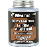 Vibra-TITE 907C Copper Anti-Seize Lubricant Compound, 8 oz Jar with Brush
