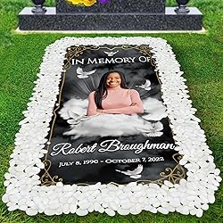 44memory Custom Memorial Grave Blanket Photo