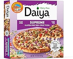 Daiya, Frozen, Dairy Free Supreme Gluten Free Vegan Pizza, 19.4 Ounce