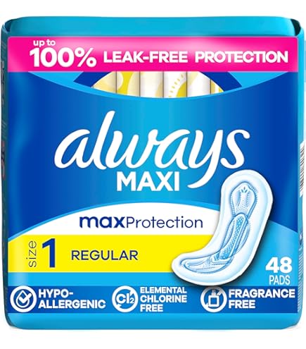 Amazon.com: Always Maxi Feminine Pads with Wings for Women, Size 2