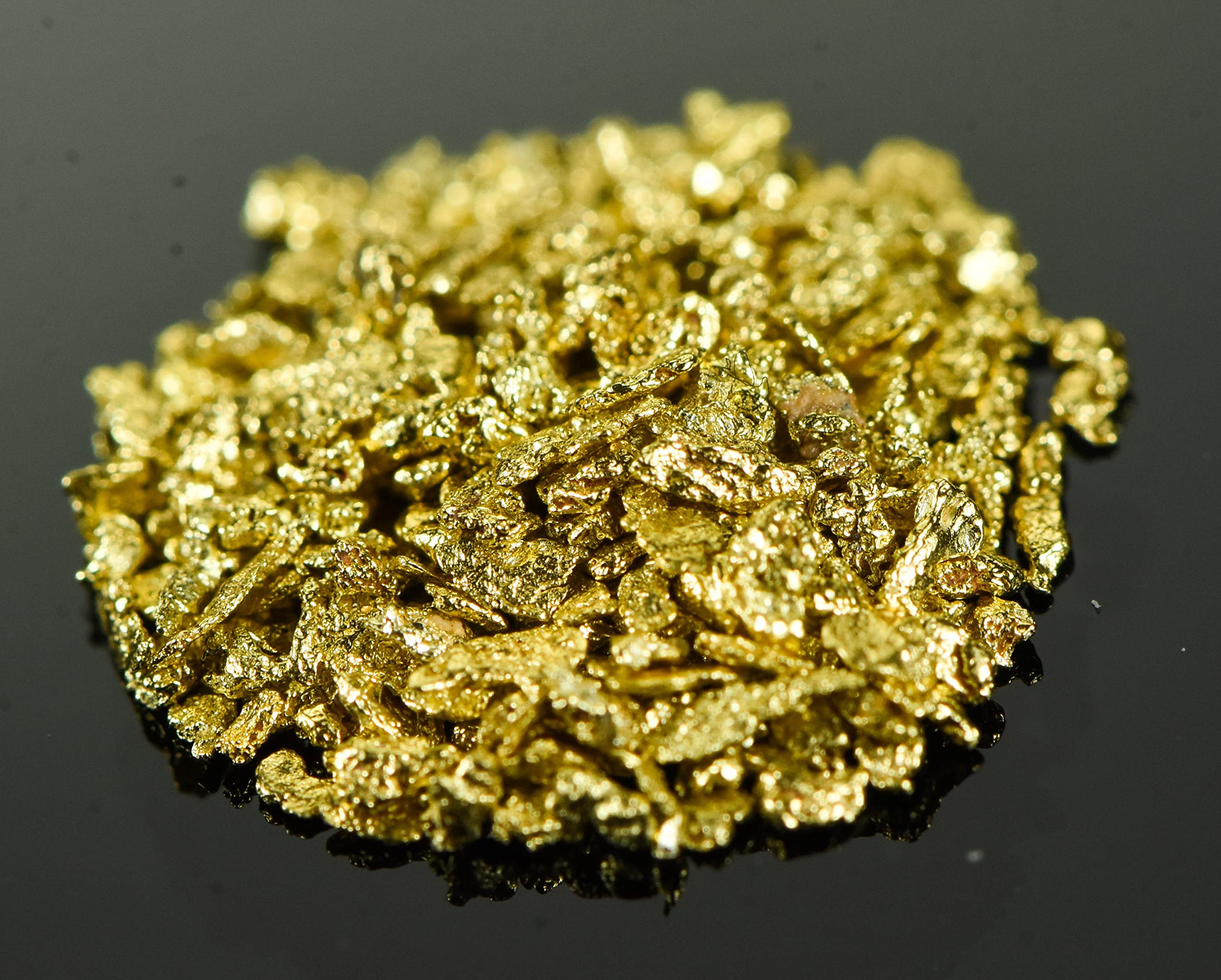 Alaskan Yukon Gold Rush Nuggets 18 Mesh 2 Grams of