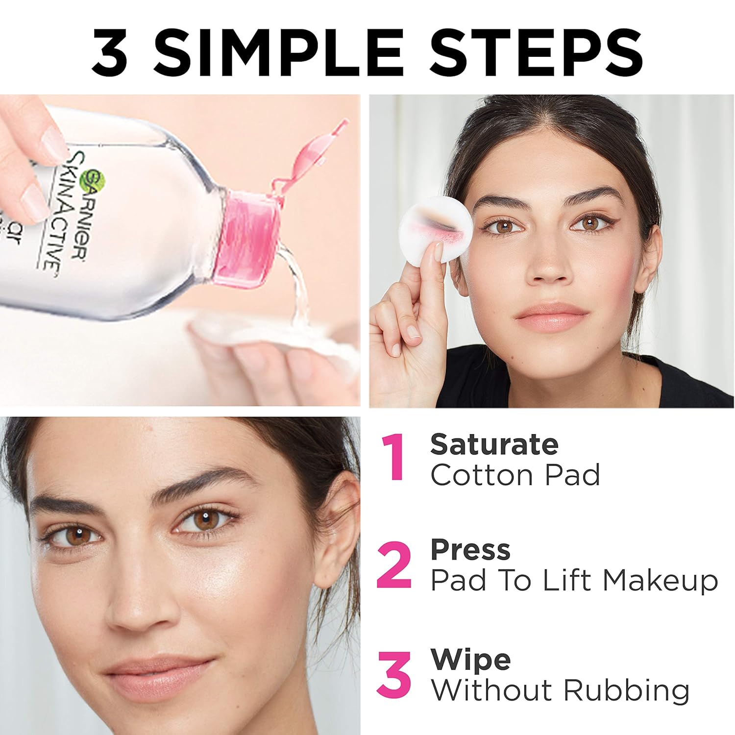 Garnier SkinActive Micellar Cleansing Water, For All Skin Types, 13.5 Fl Oz: Beauty