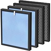 HSP001 Filter Replacement Compatible with HATHASPACE Air Purifier Filters HSP001, 4-in-2 Filtration with H13 True Hepa and Activated Carbon, 2 Pack