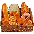 Gresorth 10 PCS Fake Cake Artificial Bread Set Bundle Platter Photography Props Kitchen Toy Decoration