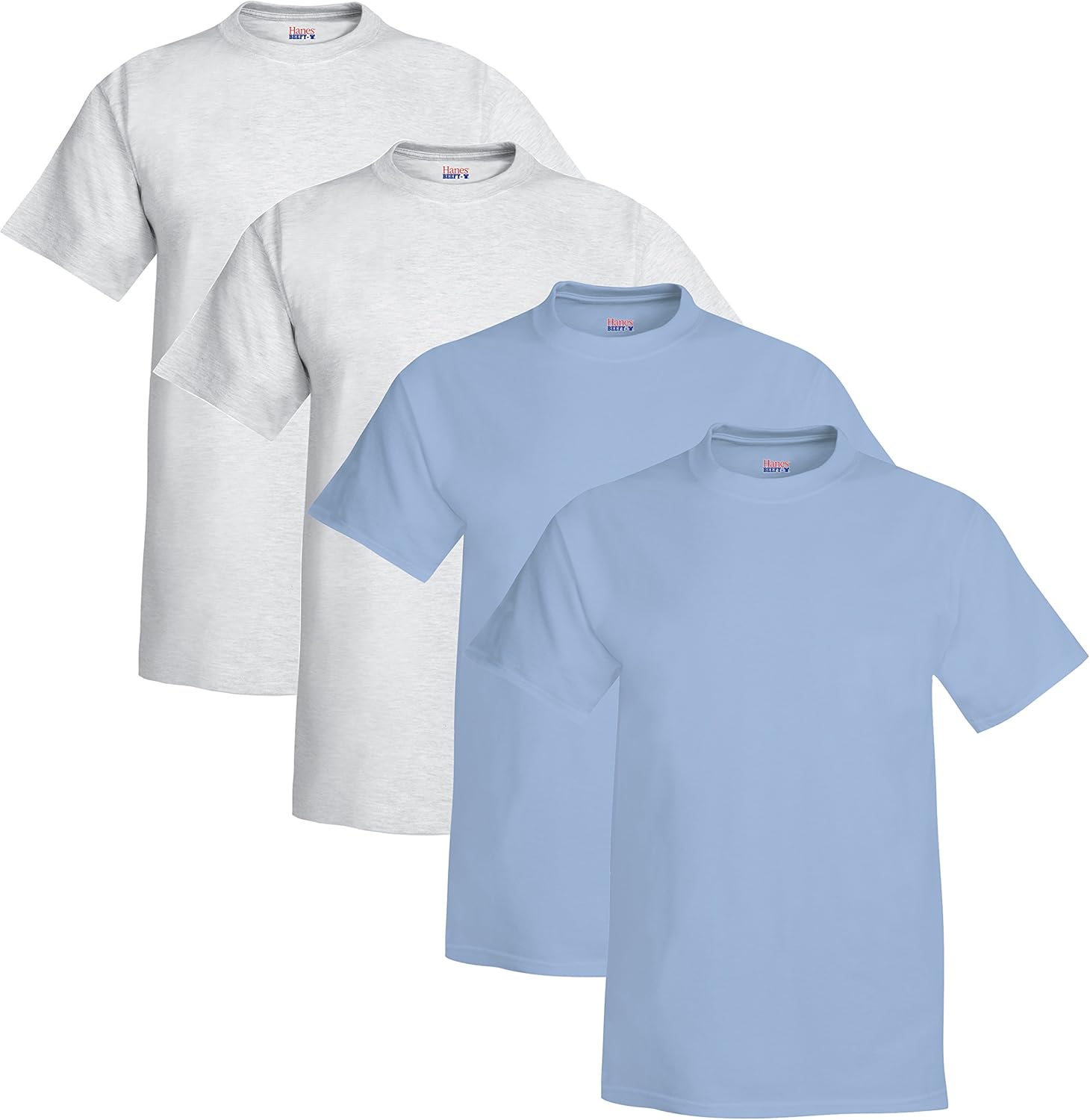 Hanes Men's BeefyT Short Sleeve TShirt (Pack of 4)