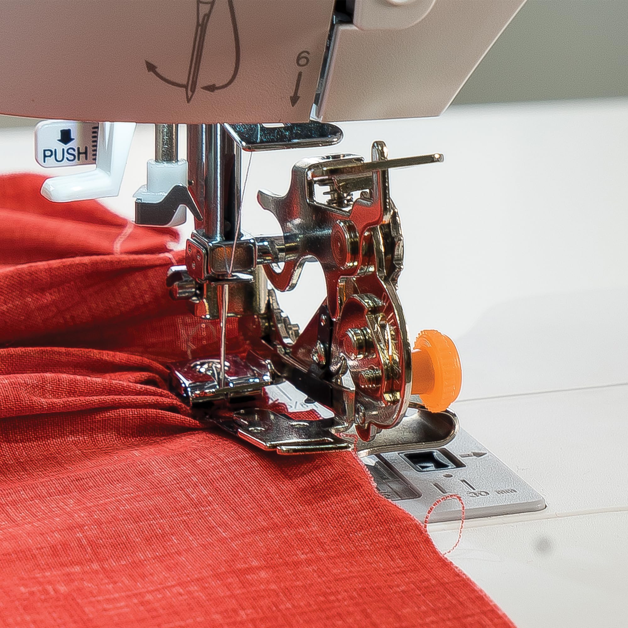 Singer | Ruffler Attachment Presser Foot, Perfectly Spaced Pleats/Gathers, Easily Adjust Closeness & Depth, Light to Medium Fabrics - Sewing Made Easy, Silver