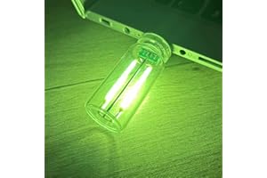 FACISACO USB Retro Car Lamps, USB LED Car Interior Atmosphere Lights, Car USB Atmosphere Light, USB Automotive Night Lamps,Plug-in USB Automotive Light, Mini LED Bulb Lamp for Car, Bedroom, Hallway (Green)