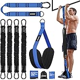 Pull Up Assistance Bands 260lbs, Heavy Pull Up Bands Resistance Bands for Pull Ups Working Out with Feet Rest, Pull Up Bar Bands Assistance Bands Strength Training Workout Equipment, Height Adjustable