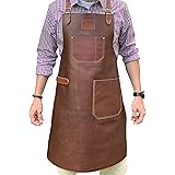 Andean Leather Apron - Grill Apron, Bbq Apron, Woodworking Apron, Barber Apron