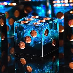 AUSTOR 6 Sided Dice 16mm Resin D6 Dice Handmade