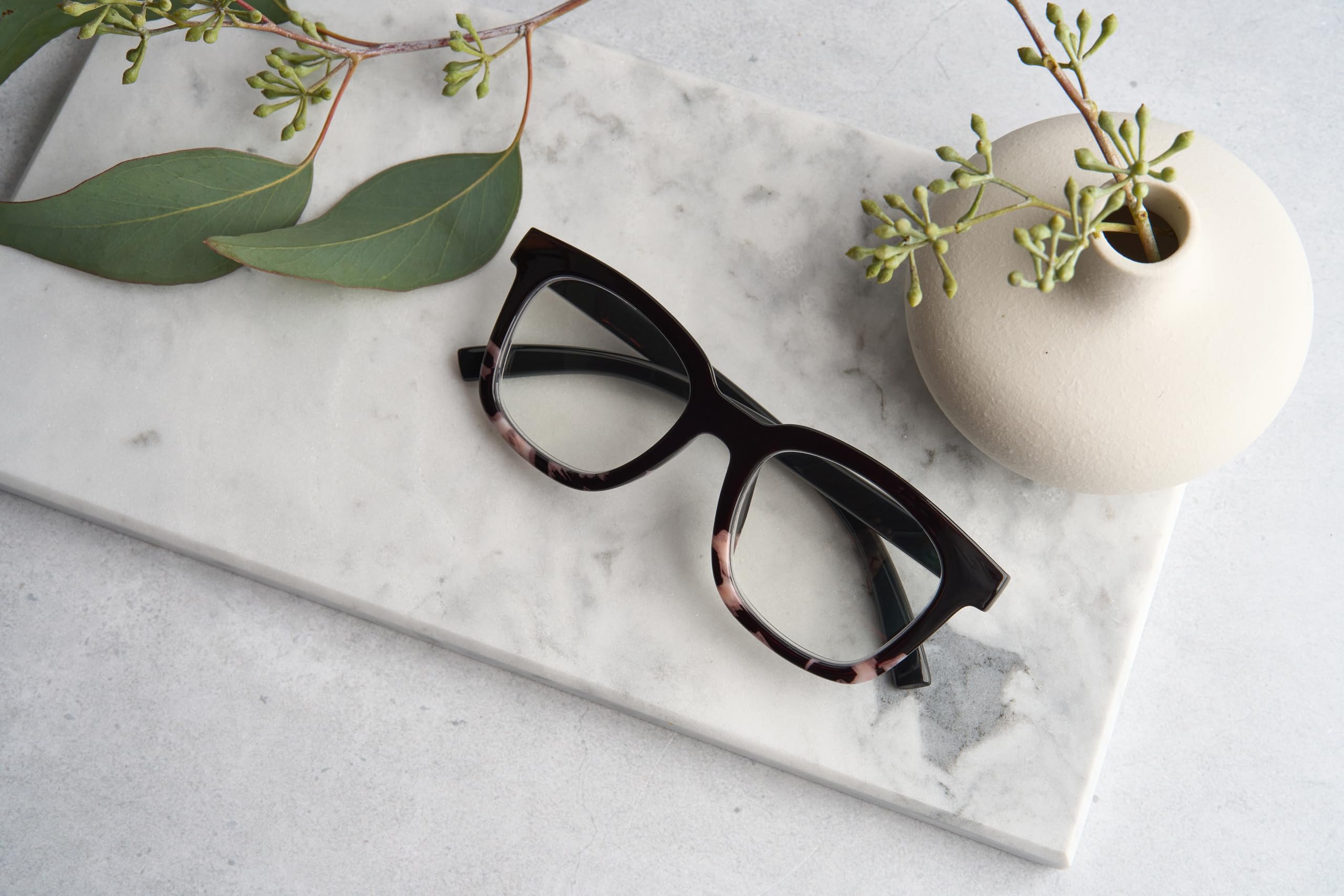 Peepers by PeeperSpecs To the Max - Black/Black Marble +1.00