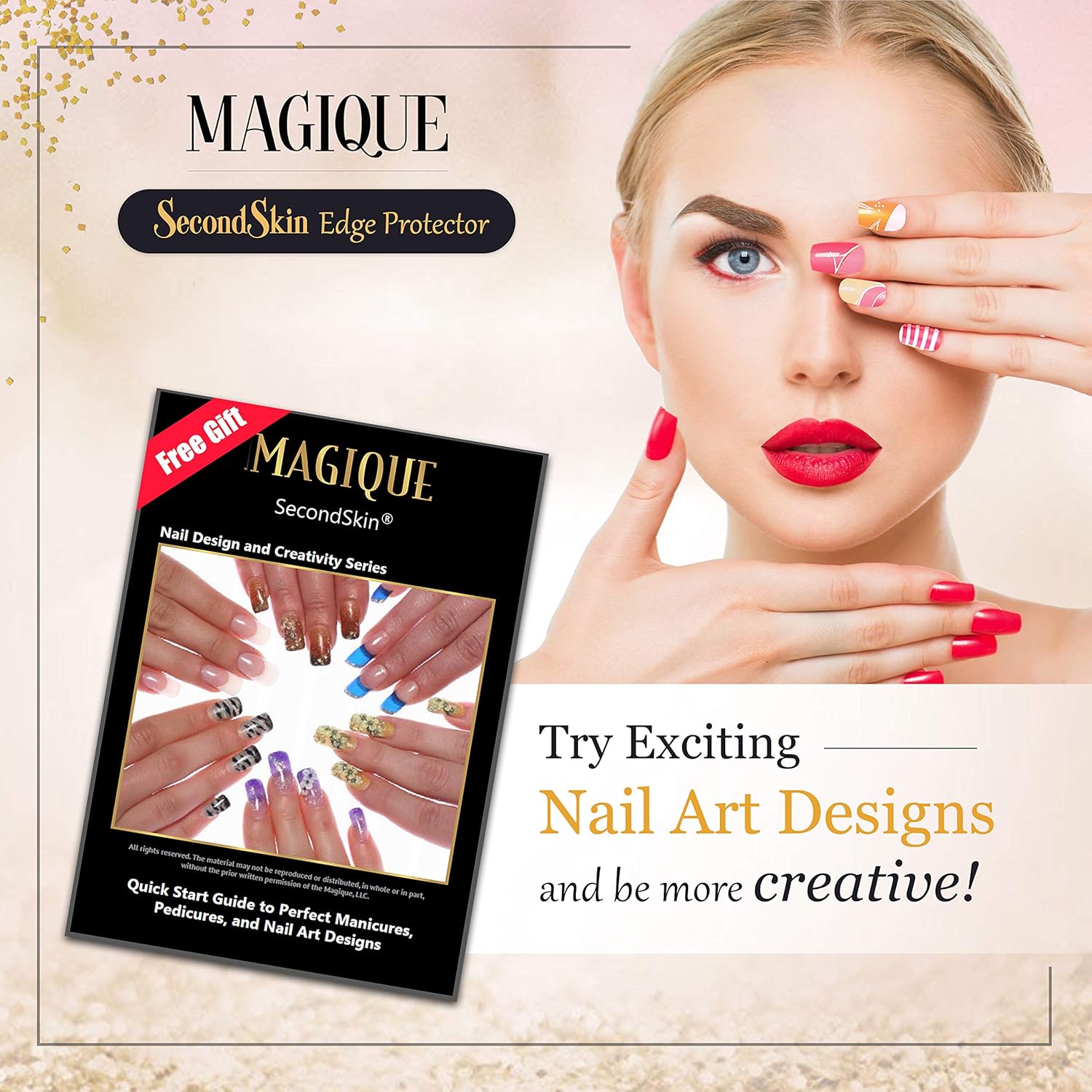 Simply Peel Liquid Latex for Nails - Nail Polish Protector for Fingers - Nail Peel Off Liquid Tape - Peel Away Liquid Nail Tape - Nail Polish Guard - Nail Latex Peel Off - Magique SecondSkin 0.5 Fl Oz : Beauty