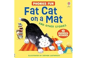 Usborne Phonics - Fat Cat on a Mat and other stories: A Rhyming Phonics Book Collection with Loveable Animals and Online Audi