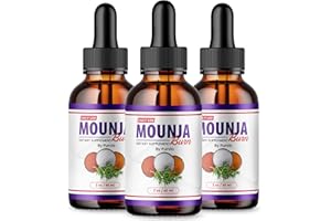 PURVIA (3 Pack) Mounja Burn Drops - Official Formula - Mounja Burn Dietary Supplement Drops, Mounja Liquid Drops Maximum Strength Overall Wellness Support Formula Mouja Burn Mounja Burn Advanced (3 Bottles)