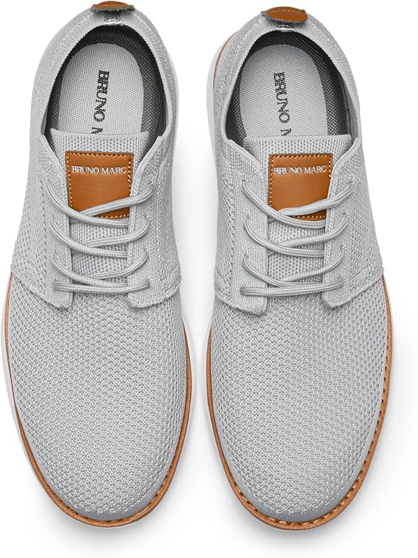 Sneaker Oxford Uomo Traspirante, Memory Foam,Grigio,41