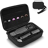 Case for DJI OSMO Pocket 3 Camcorder Combo, Hard Storage EVA Bag with 1 Adjustable Strap & 2 Screen Protector & 1 Mini Tripod