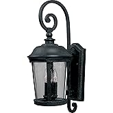 Maxim Dover DC-3 Light Outdoor Wall Lantern in Mediterranean style-10 Inches Wide by 24.5 inches high