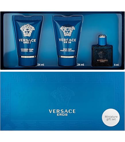 Amazon.com : VERSACE EROS by Versace 3 PIECE GIFT SET - 3.4 OZ EAU