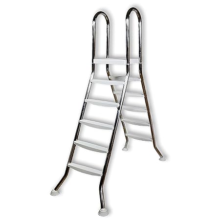 Paradies Pool GmbH Edelstahl Aufstellbecken - Leiter für Becken bis 1,35 m Höhe