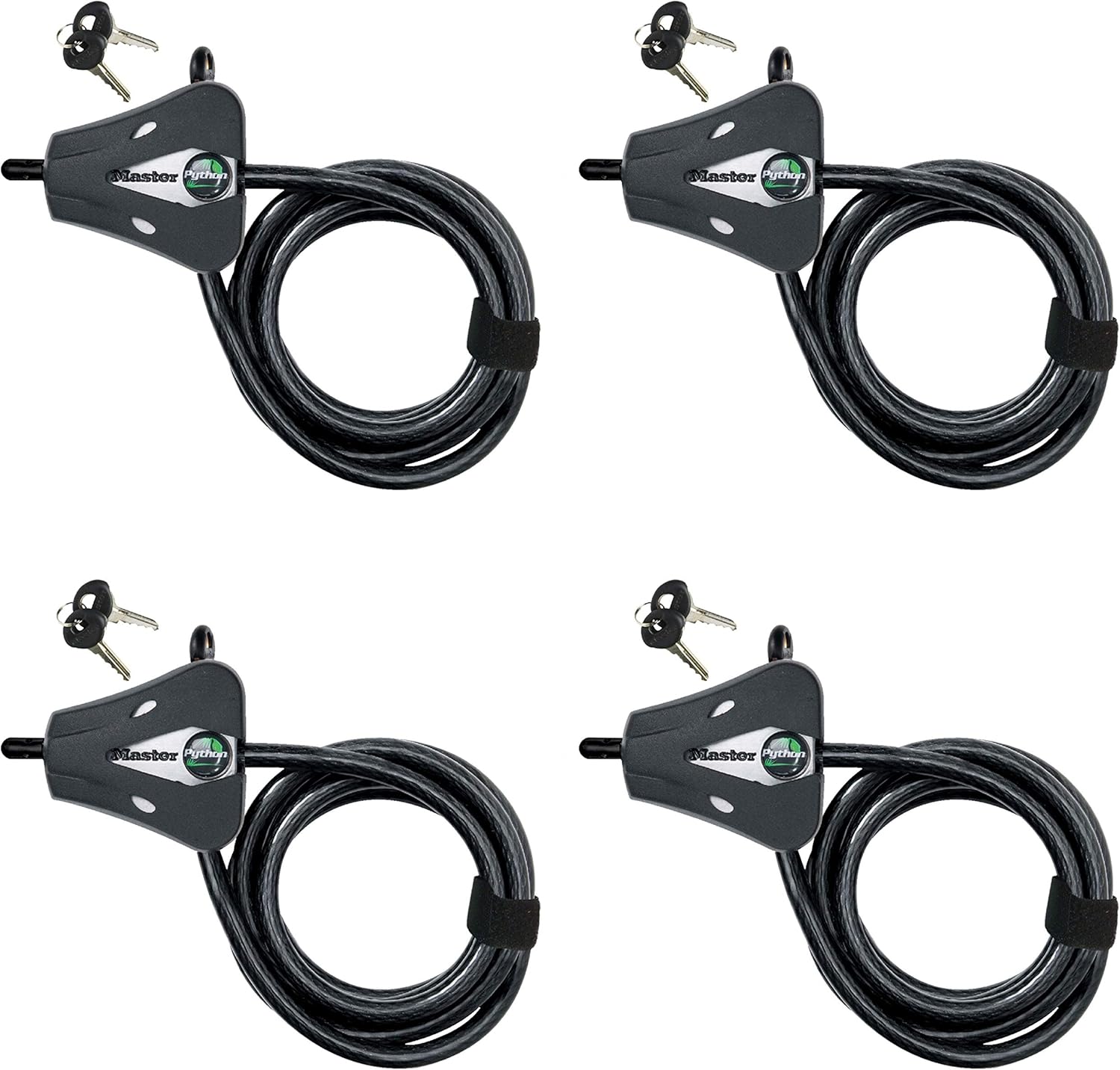 Master Lock 8418D Python Keyed Cable Lock, 6 Ft. Long, Black: Home Improvement