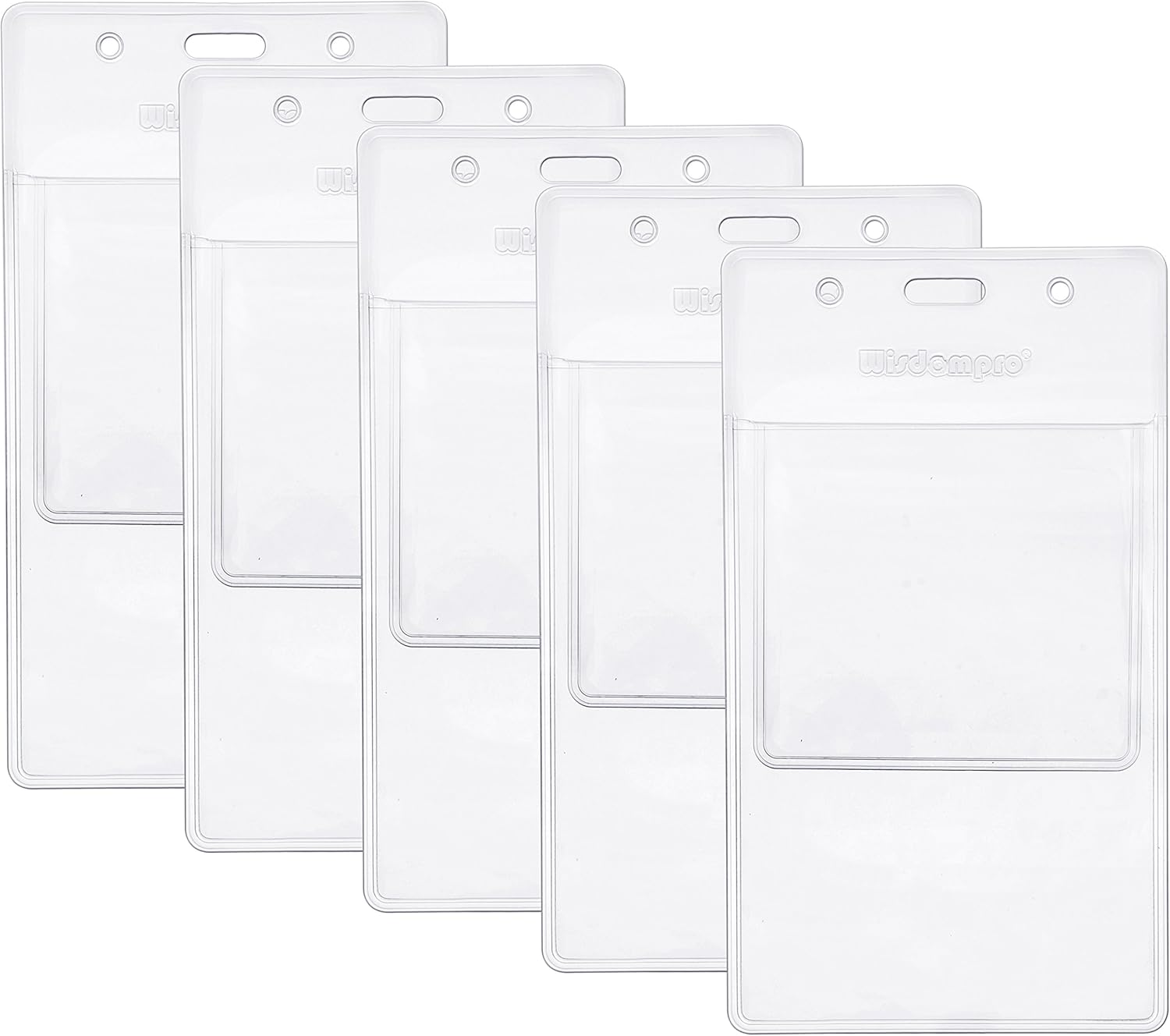 Wisdompro 5 Pack Heavy Duty Pocket Protector for Shirts Lab Coats, Pants, Multi-Purpose, Holds Pens, Pointers, Cards - Image 3