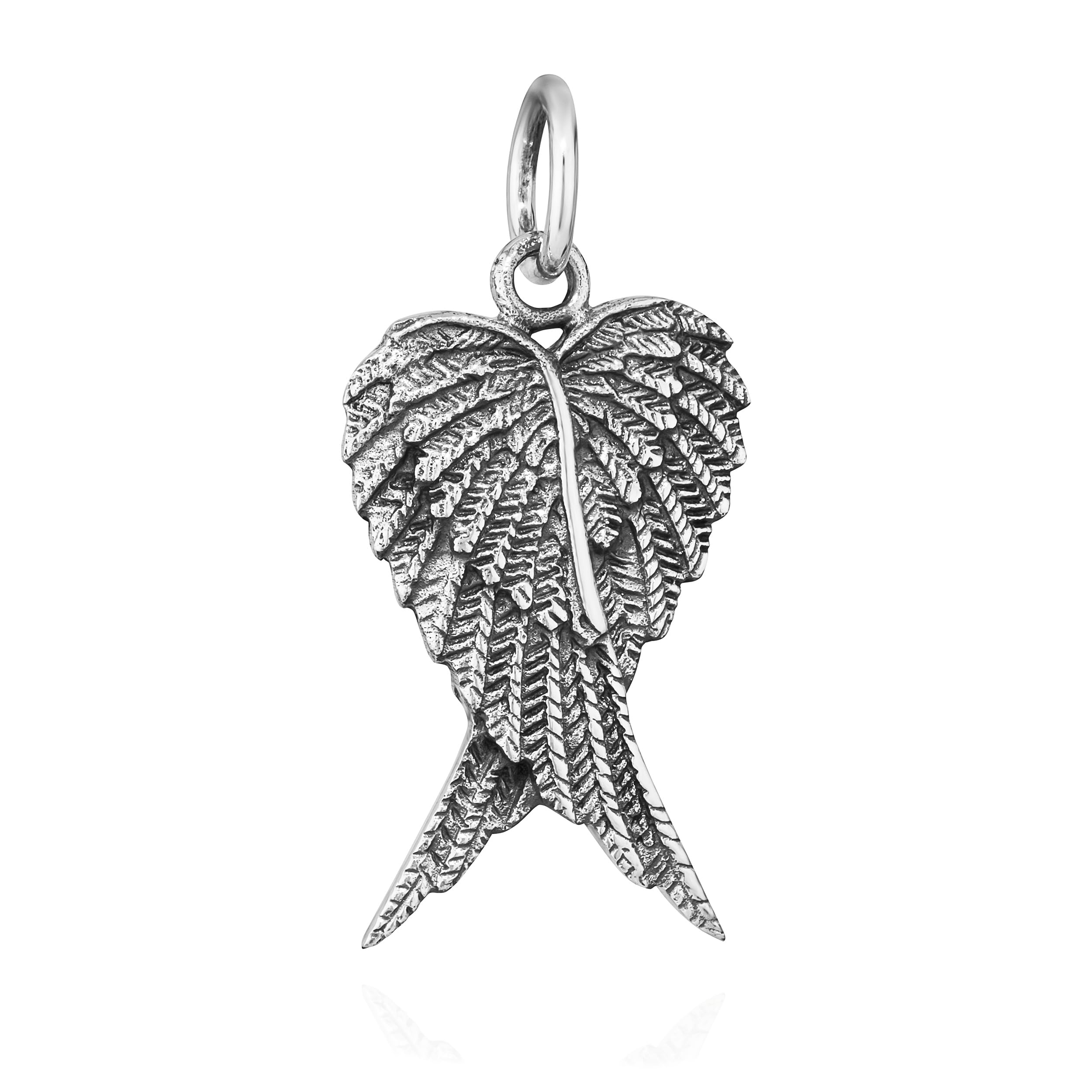 NKlaus Original 925 Sterling Silver Chain Pendant Wings 7337