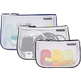 Travelon Set of 3 Assorted Piped Pouches