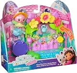 DreamWorks Gabby’s Dollhouse Queen Kitty Fairy Garden Balcony Playset view 2