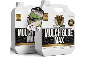 PetraMax Mulch Glue for Landscaping Rocks Max Concentrate, Non-Toxic Pea Gravel Binder, Mulch and Rock Glue for Landscaping, 