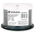 Verbatim BD-R 25GB 16X Blu-ray Recordable Media Disc DataLifePlus White Inkjet Hub Printable - 50pk Spindle - 97339