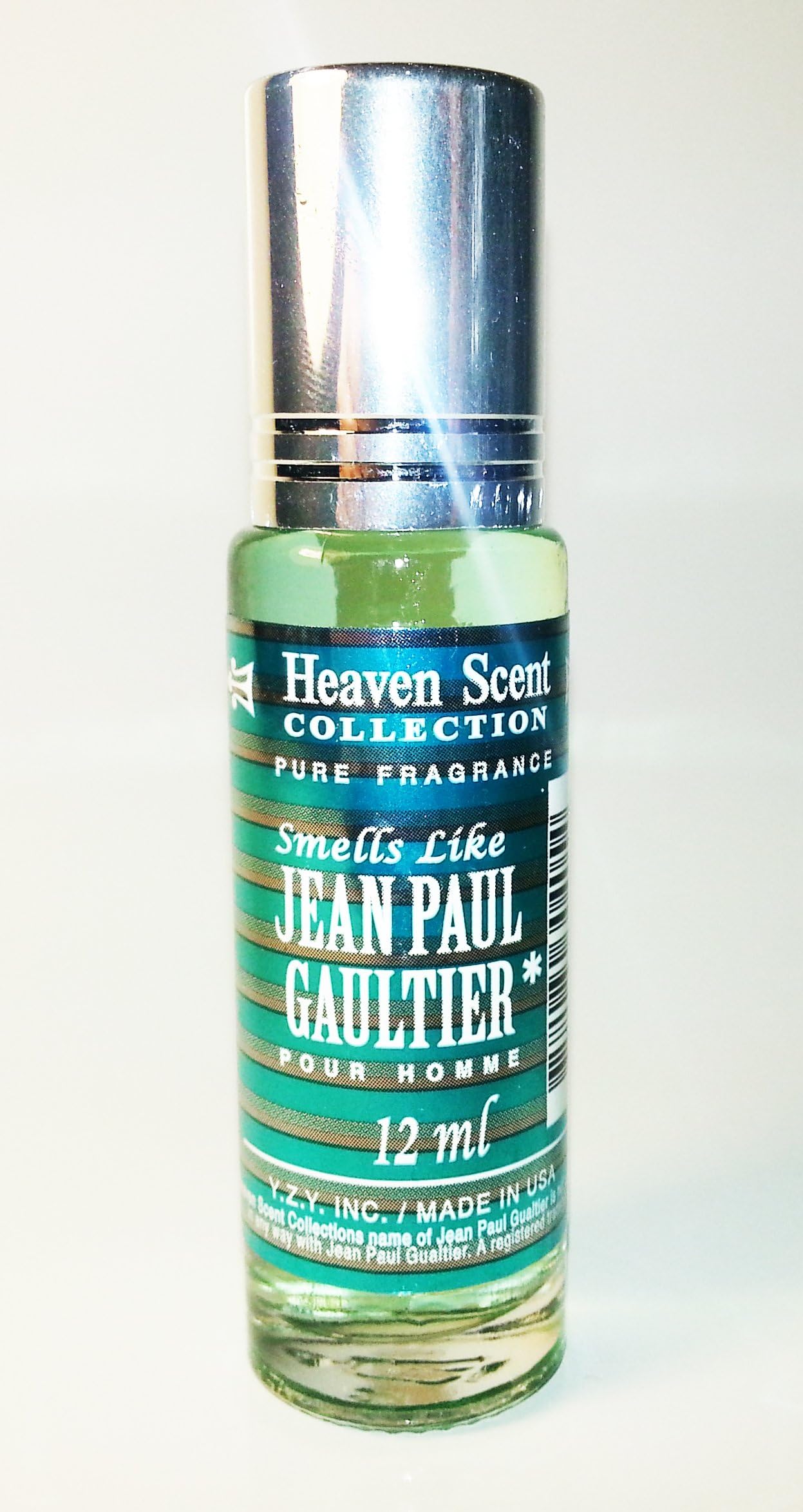 Heaven Scent Designer Oil Impression Of JPG Le Male For Men 12mlLot Of 2Free Name Brand Sample-Vial With Every Order