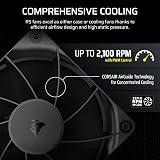 Corsair RS120 120mm PWM Fan Daisy-Chain Low-Noise Magnetic Dome Bearing Black view 4