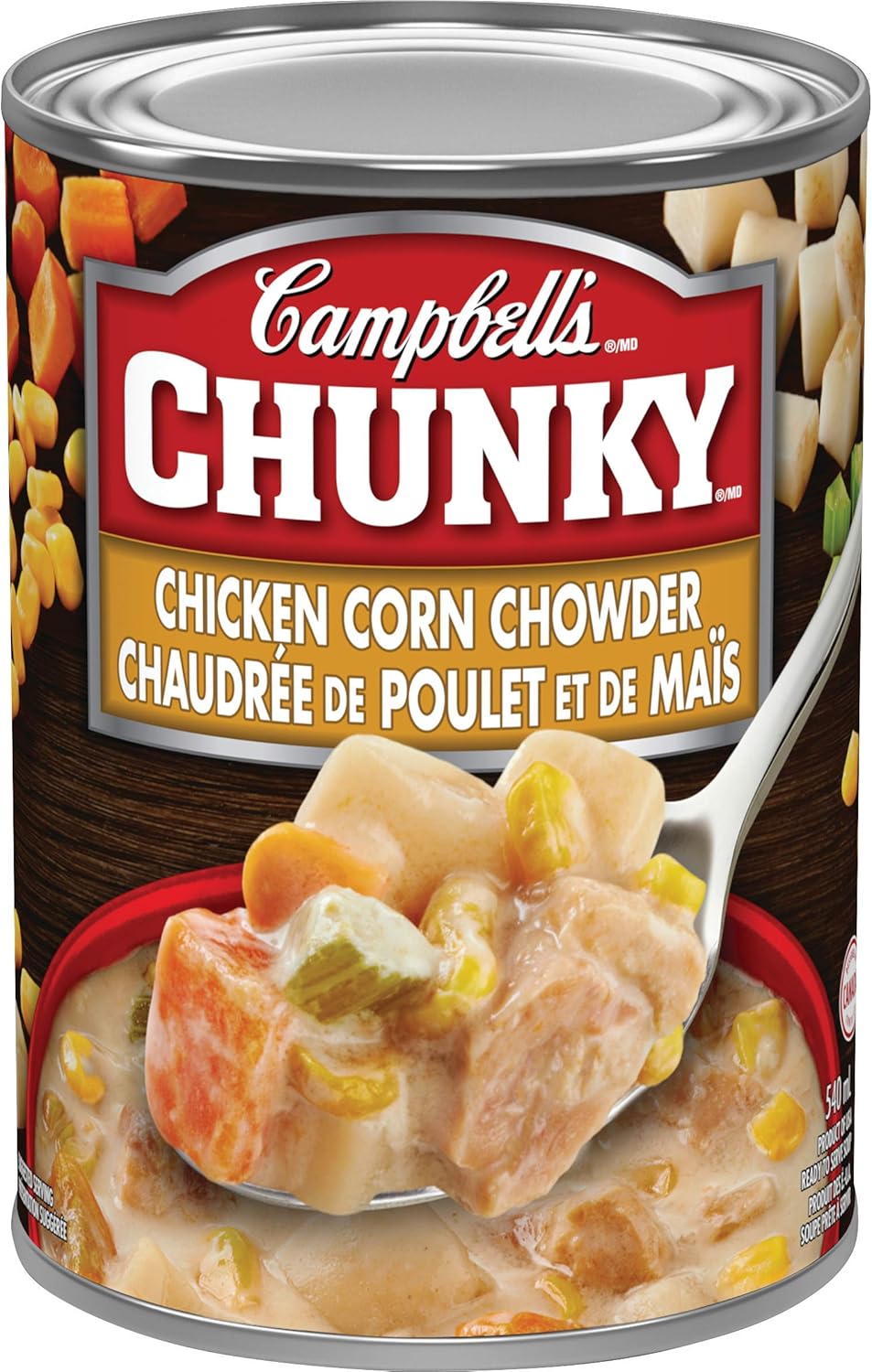 Campbell S Chunky Chicken Corn Chowder Soup 540 Ml Amazon Ca Grocery