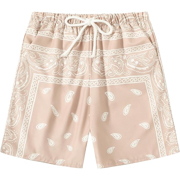 2026 Boho trekkoord taille paisley print zomer strand shorts voor