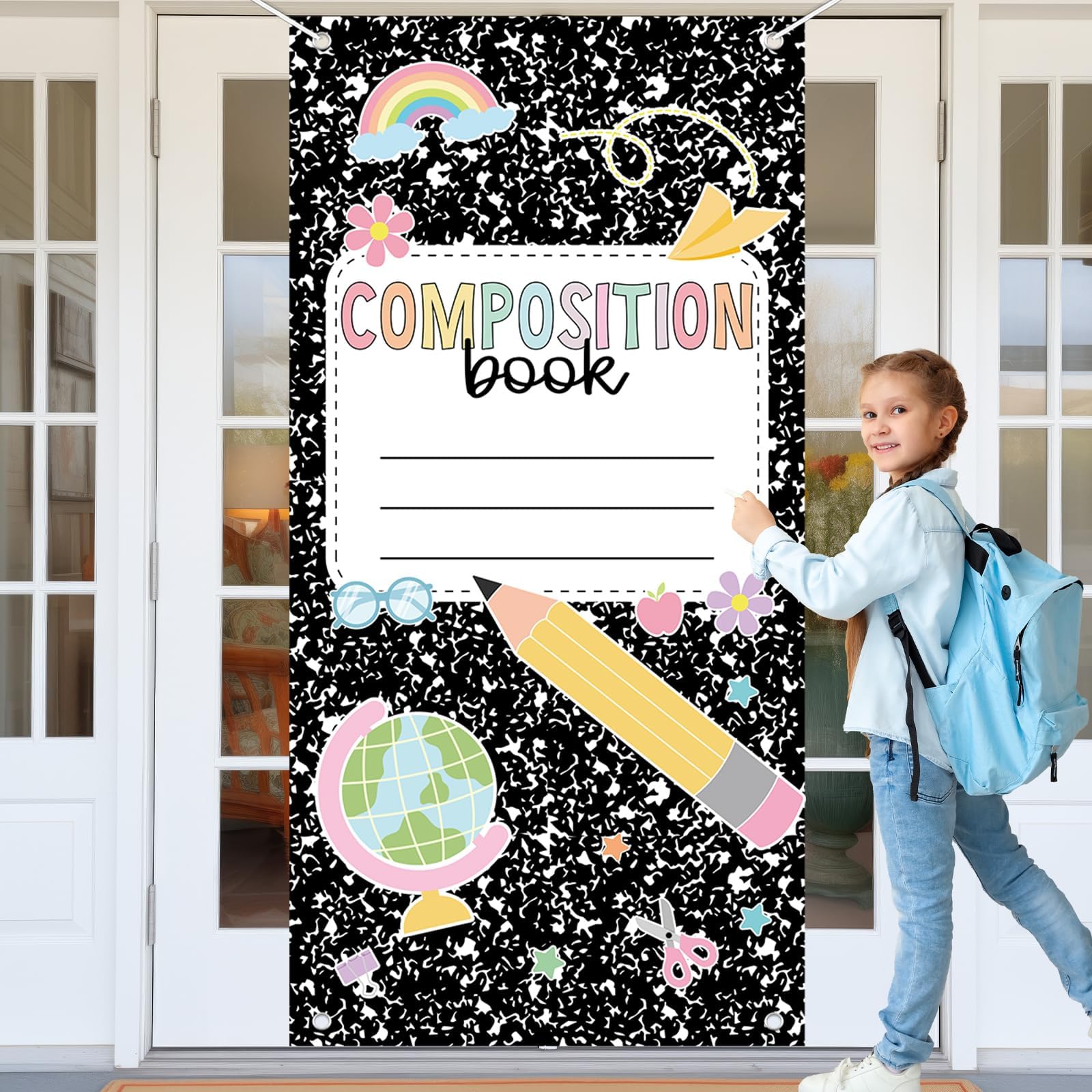 Composition Notebook Door Cover Back to School Classroom Decorations ...