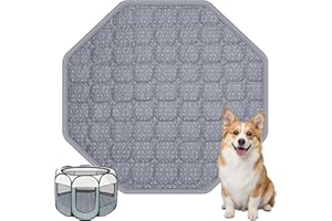 IPOZITO Dog Bed Mat Suitable for Pet Playpen Washable Crate Pad for Small Sized Dog Soft Crate Mat with Anti-Slip Bottom Gray 29 inch