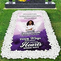 44memory Custom Memorial Grave Blanket Photo