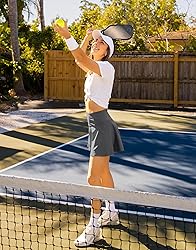 SANTINY 14" Tennis Skirt Golf Skorts with Pockets